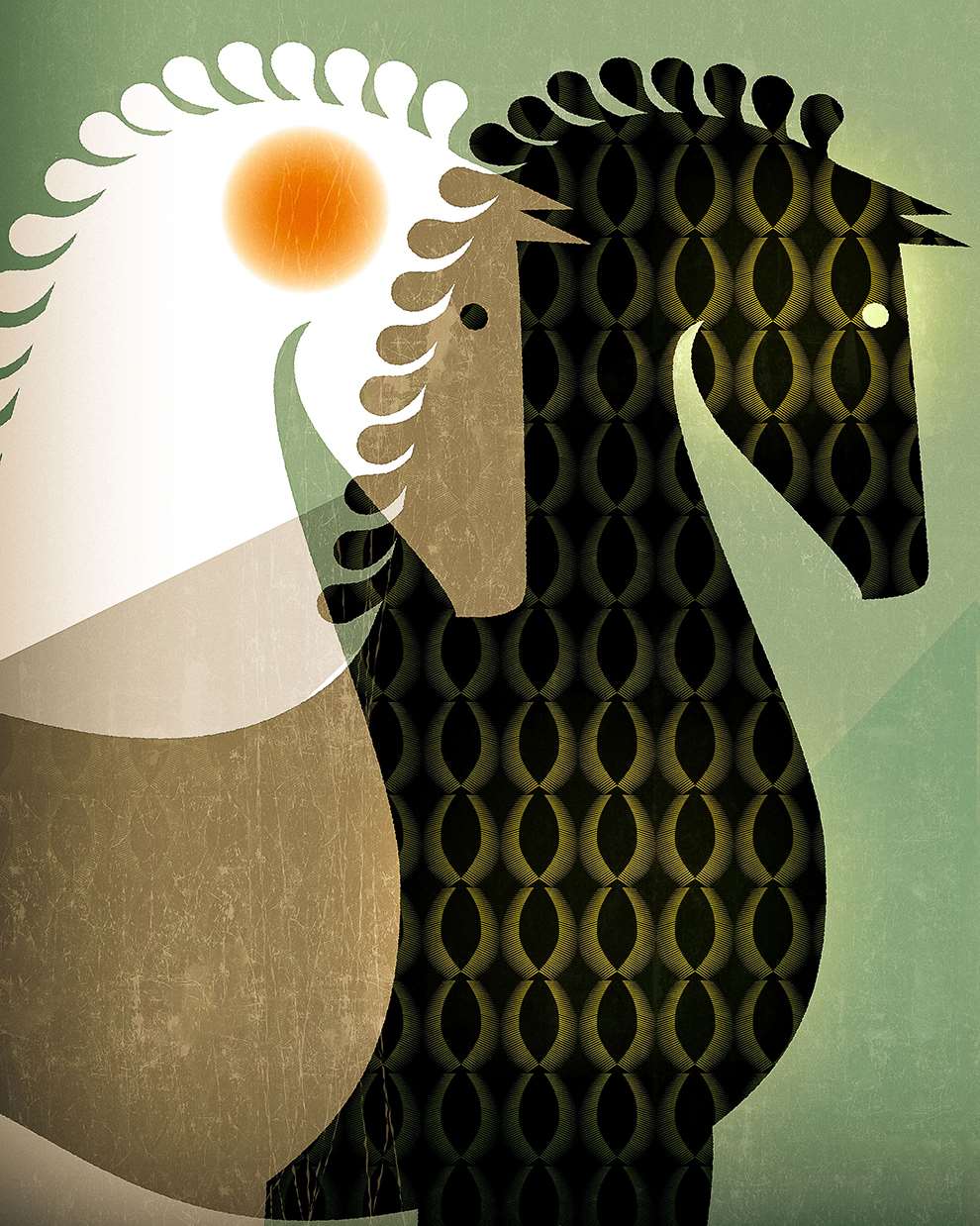 Paul Wearing, Pistachio horses. 