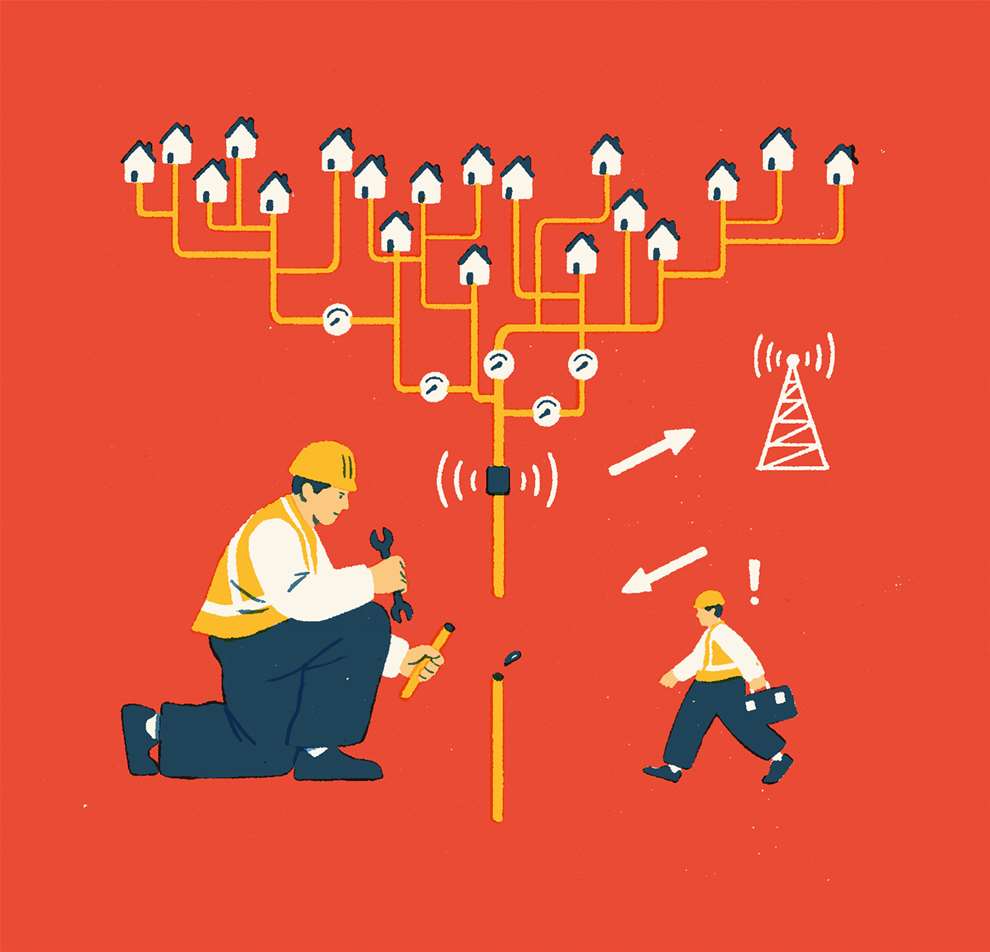 Harry Tennant, Digital conceptual illustration for Vodaphone.