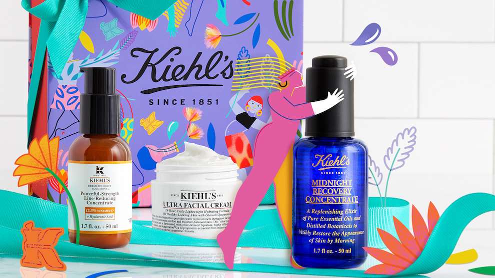 Margaux Carpentier, Celebrating women's day with this worldwide campaign for Kiehls, illustrated by Margaux Carpentier.