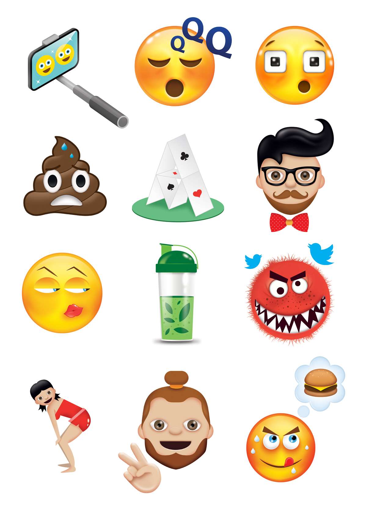 Ahoy There, Digital vector emoji illustrations 