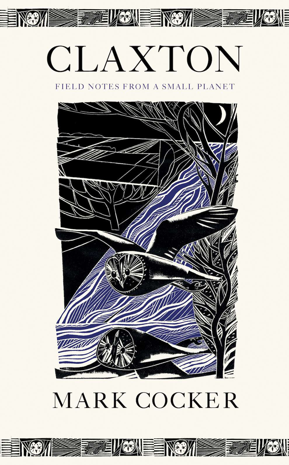 Jonathan Gibbs, Wood engraving book cover of owls 