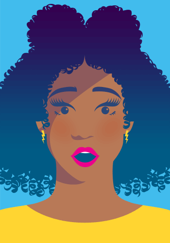Paul Oakley, Bold and graphic animated gif of a women's face