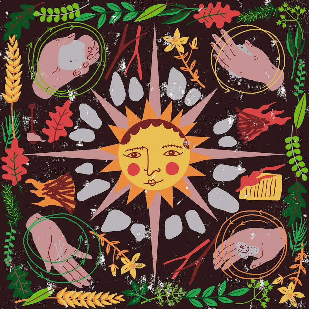 Harriet Seed, Digital illustration of the sun for the solstice? 