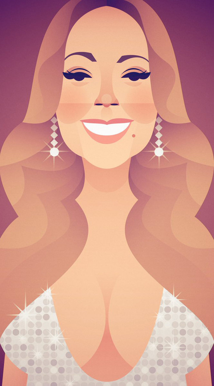 Stanley Chow, Stan Chow Illustration Bold and minimalist illustration of  Mariah Carey