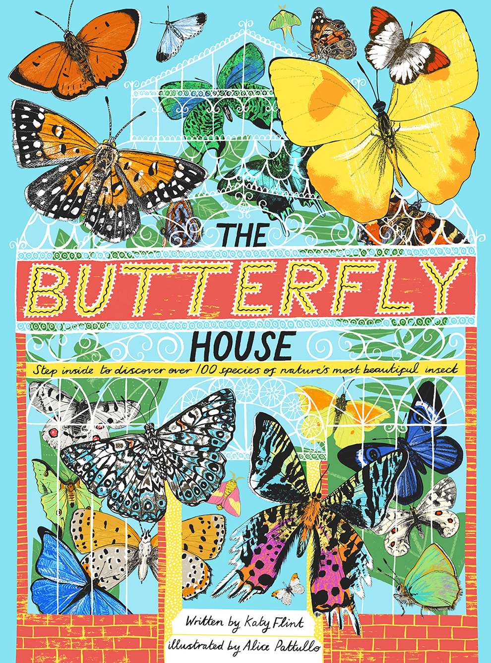 Alice Pattullo, Alice Pattullo decorative book cover illustration of butterflies, with botanical elements throughout.  