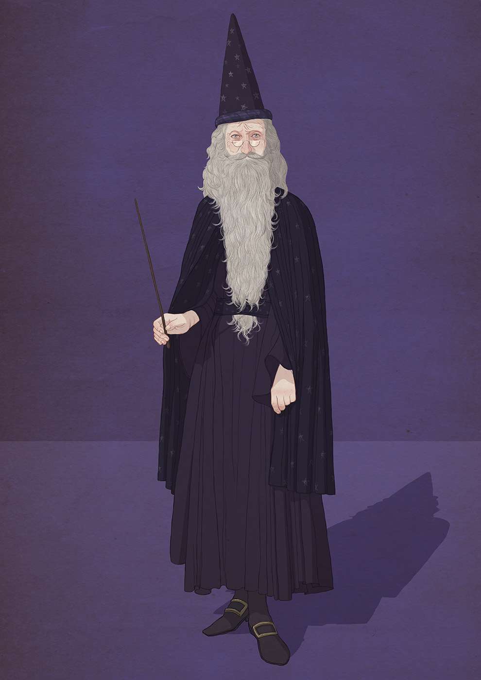 Richard Wilkinson, Harry Potter character illustration of Dumbledore