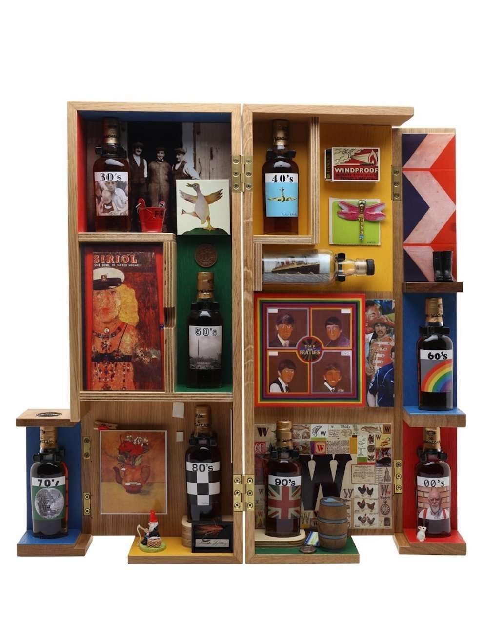 Sir Peter Blake, Today we celebrate the timeless pairing of exceptional whisky and exceptional art with illustrated collage box for The Macallan.